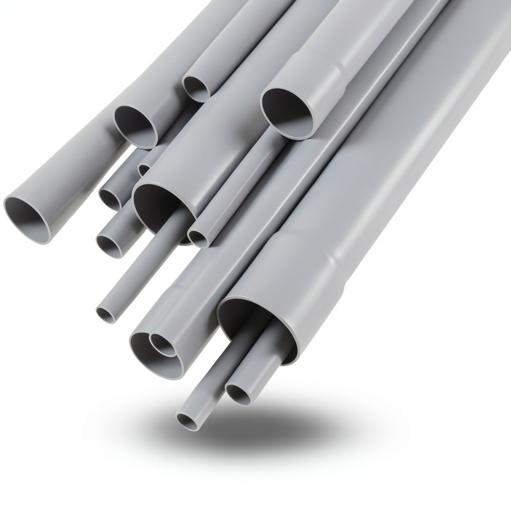UPVC Pipes 2 Inch Thickness 3.91 mm Gray Color EPC 40