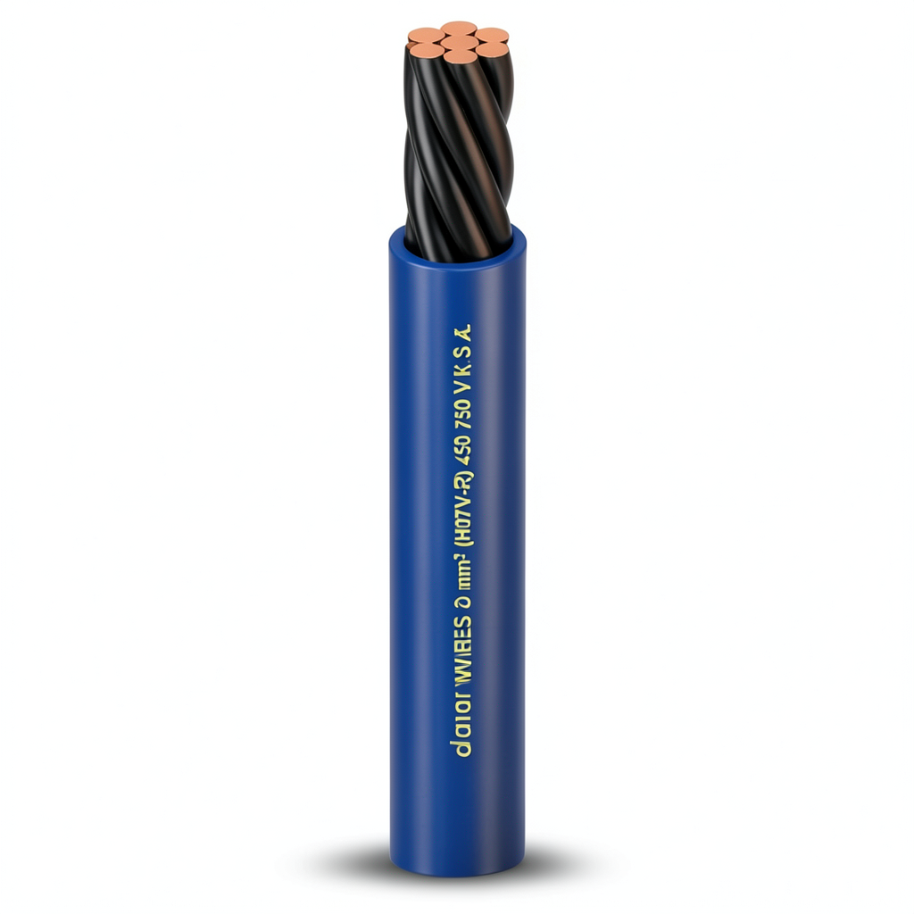Stranded Copper Electric Wire Heat Resistant PVC Insulation 2.5mm, 450/750V | Al Fanar