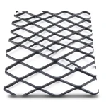 Hot Rolled Black Steel Expanded Metal Mesh Khaleeji 4.8 mm Thickness 1.22 m Width 3 m Length