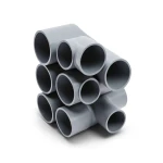 مواسير UPVC EPC 40 مقاس 3 إنش سمك 5.49 مم لون رمادي
