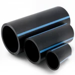 مواسير HDPE من الوطني للبلاستيك لشبكات المياه  ضغط 8 بار قطر خارجي 110  مم سمك 3.4 مم لون اسود