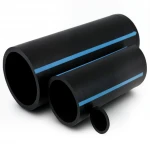 أنابيب HDPE الوطني لشبكات المياه  ضغط 8 بار قطر خارجي 125 مم سمك 3.9 مم لون اسود