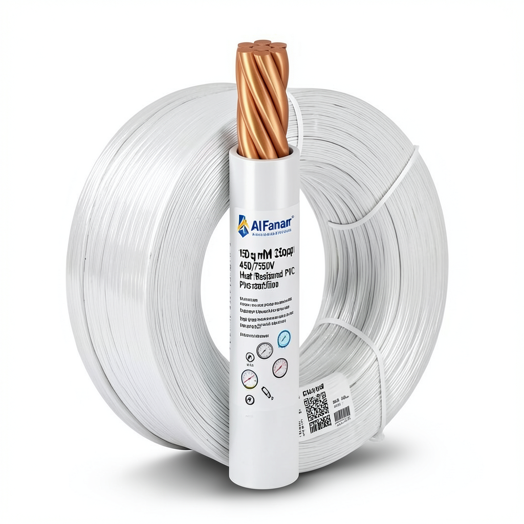 150sq mm Copper Stranded Wire 450/750V, Heat Resistant PVC Insulation 1.8mm Thick | Al Fanar
