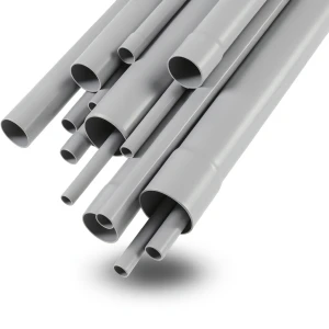 مواسير UPVC EPC 40 مقاس 5 إنش سمك 6.22 مم لون رمادي