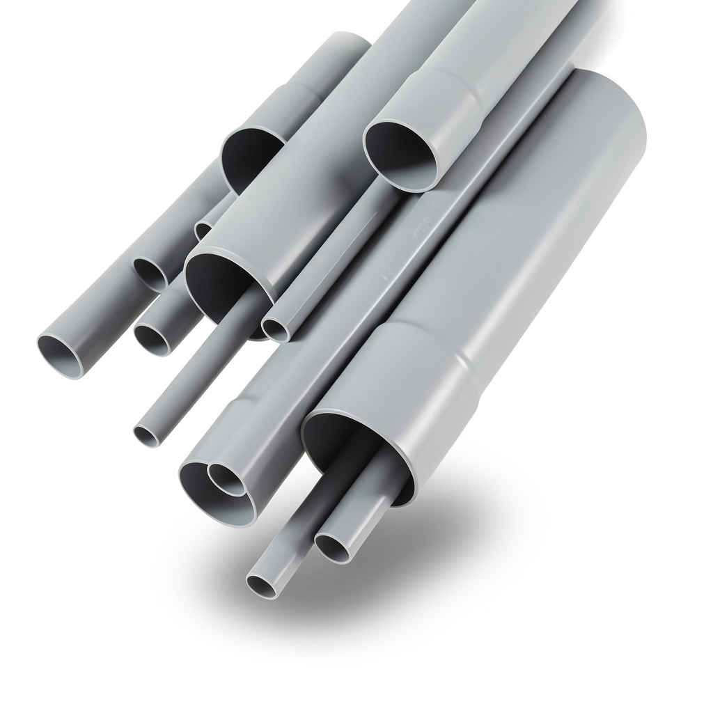 مواسير UPVC مقاس 6 إنش سمك 7.11 مم لون رمادي EPC 40