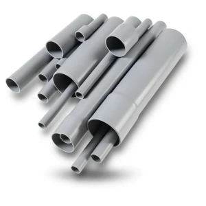 مواسير UPVC مقاس 8 إنش سمك 8.18 مم لون رمادي