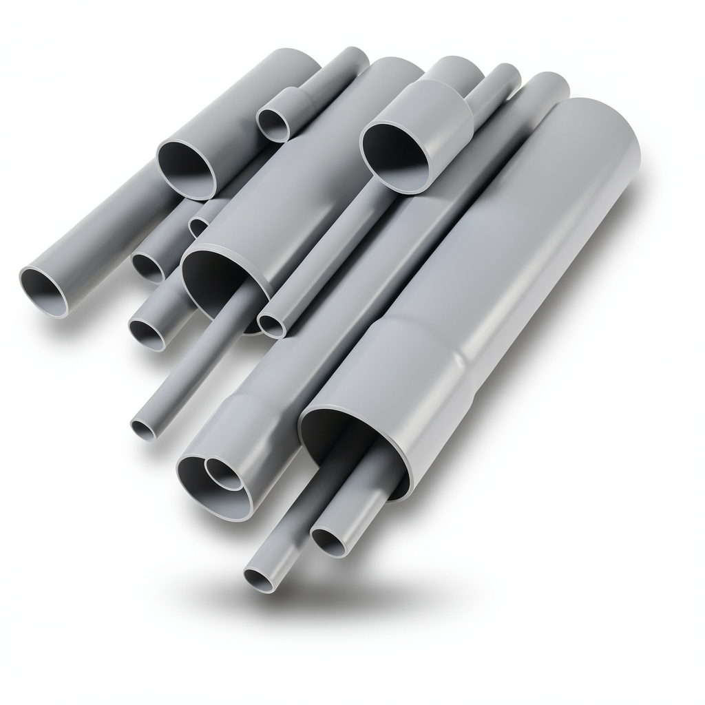 UPVC Pipes 8 Inch Thickness 8.18 mm Gray Color