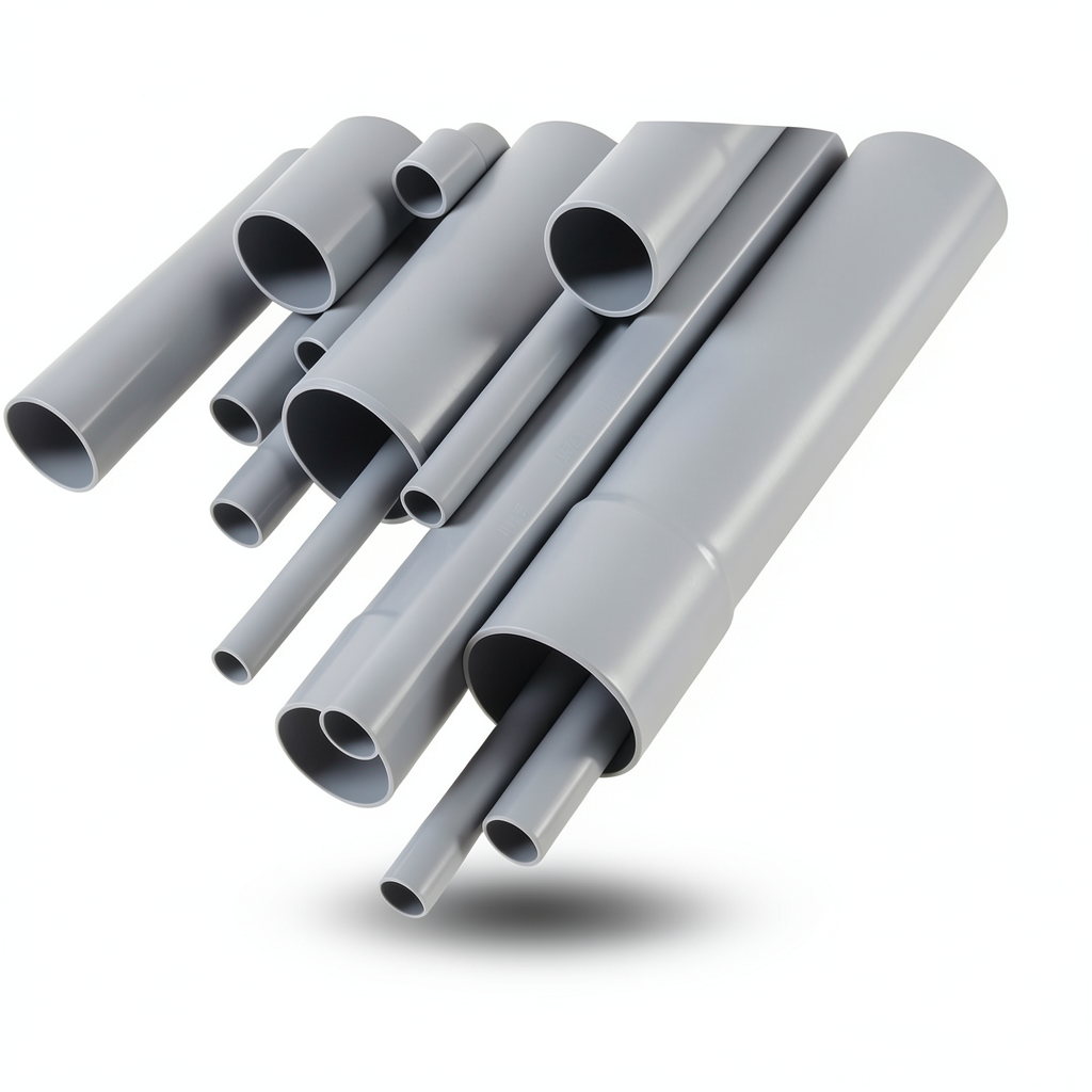 UPVC Pipes EPC 80 ½ Inch Size 3.73 mm Thickness Gray Color