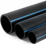 مواسير HDPE الوطني لشبكات المياه  ضغط 6 بار قطر خارجي 125 مم سمك 3.1 مم لون اسود