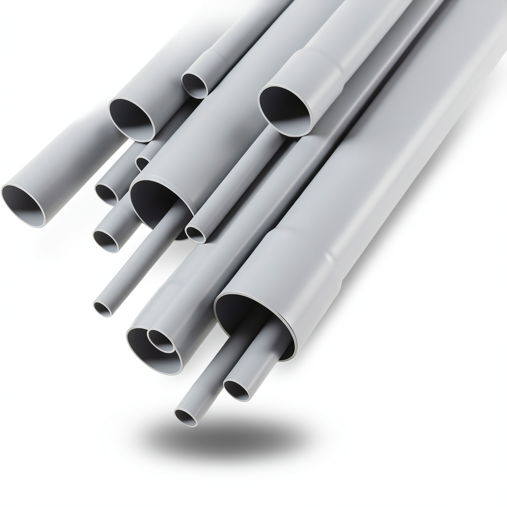 مواسير UPVC مقاس ¾ إنش سمك 3.91 مم لون رمادي EPC 80