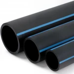 مواسير HDPE الوطني لشبكات المياه  ضغط 6 بار قطر خارجي 140 مم سمك 3.5 مم لون اسود