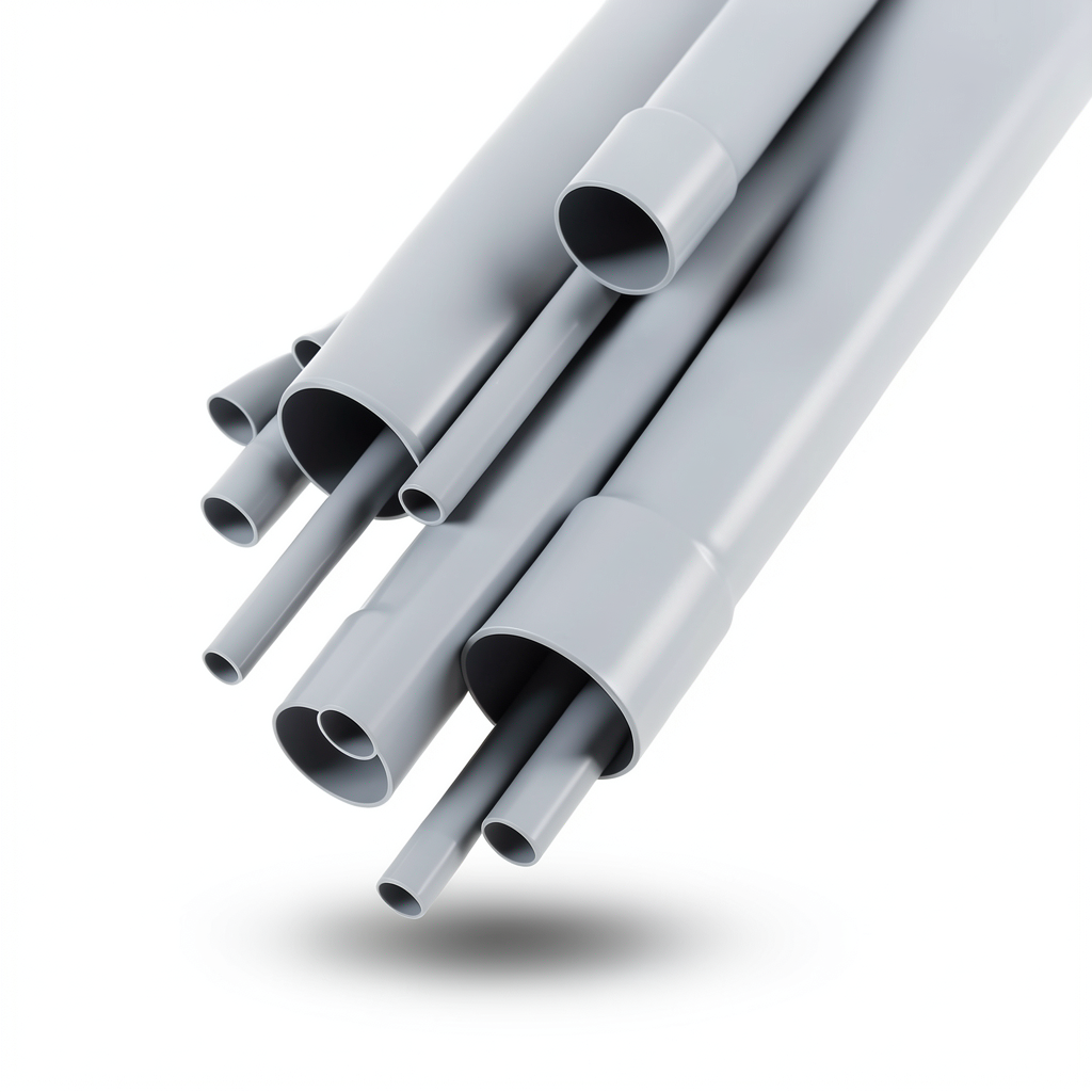 UPVC Pipes EPC 80 1 Inch Size 4.55 mm Thickness Gray Color