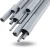 مواسير UPVC EPC 80 مقاس ¼ 1 إنش سمك 4.85 مم لون رمادي - Image 1