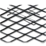 Hot Rolled Black Steel Expanded Metal Mesh Khaleeji 5.8 mm Thickness 1.22 m Width 1 m Length