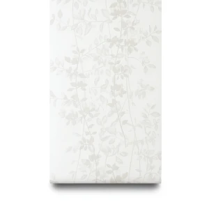 German Leaf Patterned Wall Covering 10m x 0.53m Off White, Model 10047-31
