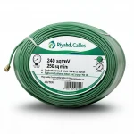 Copper Stranded Electric Wire 240 sq mm 450/750V, PVC Insulation, Green Color | Riyadh Cables