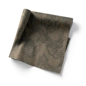 Italian Wallpaper Classic Design 10 m x 1.06 m Dark Beige, Model 81804