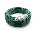 Copper Stranded Electric Wire 500mm 450/750 Voltage Rating, PVC Insulated, Green Color | Riyadh Cables