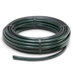 لفة أنابيب بلاستيك HDPE ضغط 4 بار PE 63 قطر خارجي 90 مم SDR 26 أسود مع خطوط خضراء