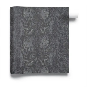 Italian Wallpaper Patterned Design 10mx0.70m Dark Gray