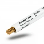 سلك مجدول 10 ملم 450/750 فولت، موصل نحاس، عزل PVC لون ابيض | كابلات الرياض