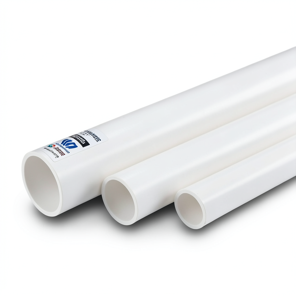 UPVC Pipes Schedule 40 Size 1 ¼ inch Thickness 3.6 mm Weight 0.65 kg/m White | Al Watania Plastics
