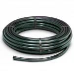 HDPE Plastic Coil Pipe  Nominal Pressure 15.7 Bar [PE 63] OD 125 mm  SDR 6  Color Black with Green Stripes | Almona Factory