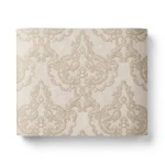 Italian Wallpaper Classic Design 10 m x 1.06 m Light Brown, Model 81806