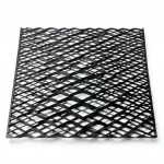 Hot Rolled (Black) Steel Expanded Metal Mesh  [Mazyoon] Thickness 3.8 mm Width 1.22 meter Length 6 meter | Bait Al Tatawor Company