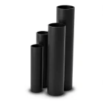 HDPE Pipes 16 Bar Pressure 75 mm Diameter 10.3 mm Thickness Black