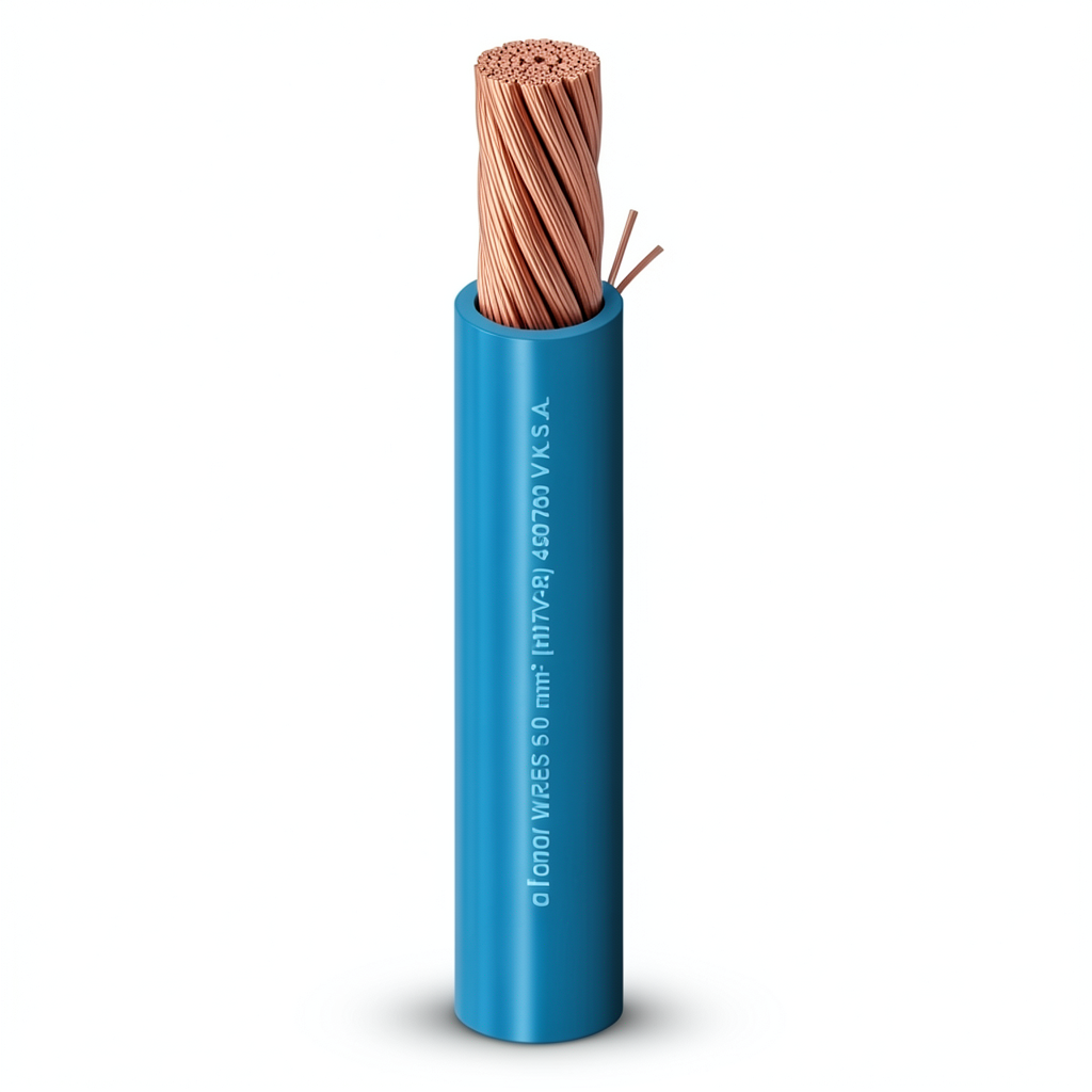 Stranded Copper Single Electrical Wire 500mm2, Heat Resistant PVC Insulated, 450/750V | Al Fanar