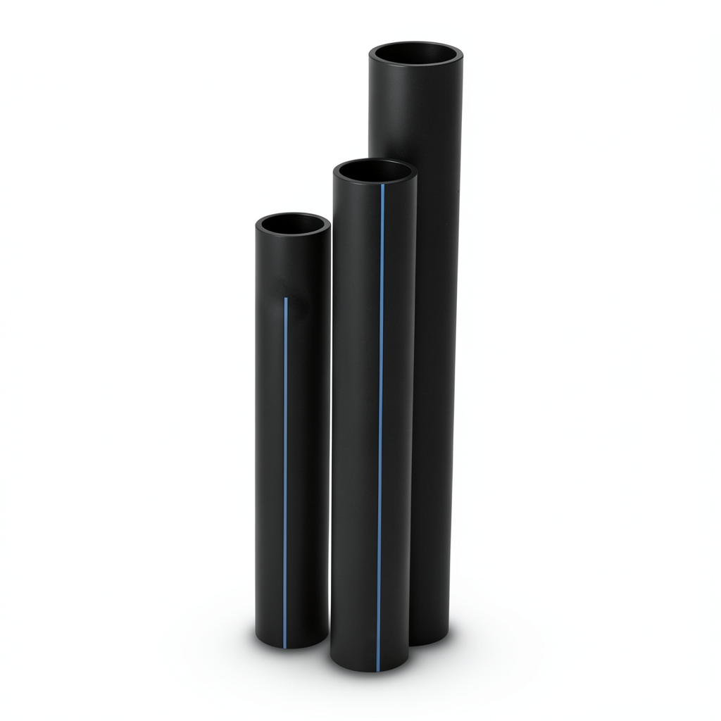 مواسير HDPE ضغط 16 بار قطر خارجي 40 مم سمك 5.5 مم لون أسود