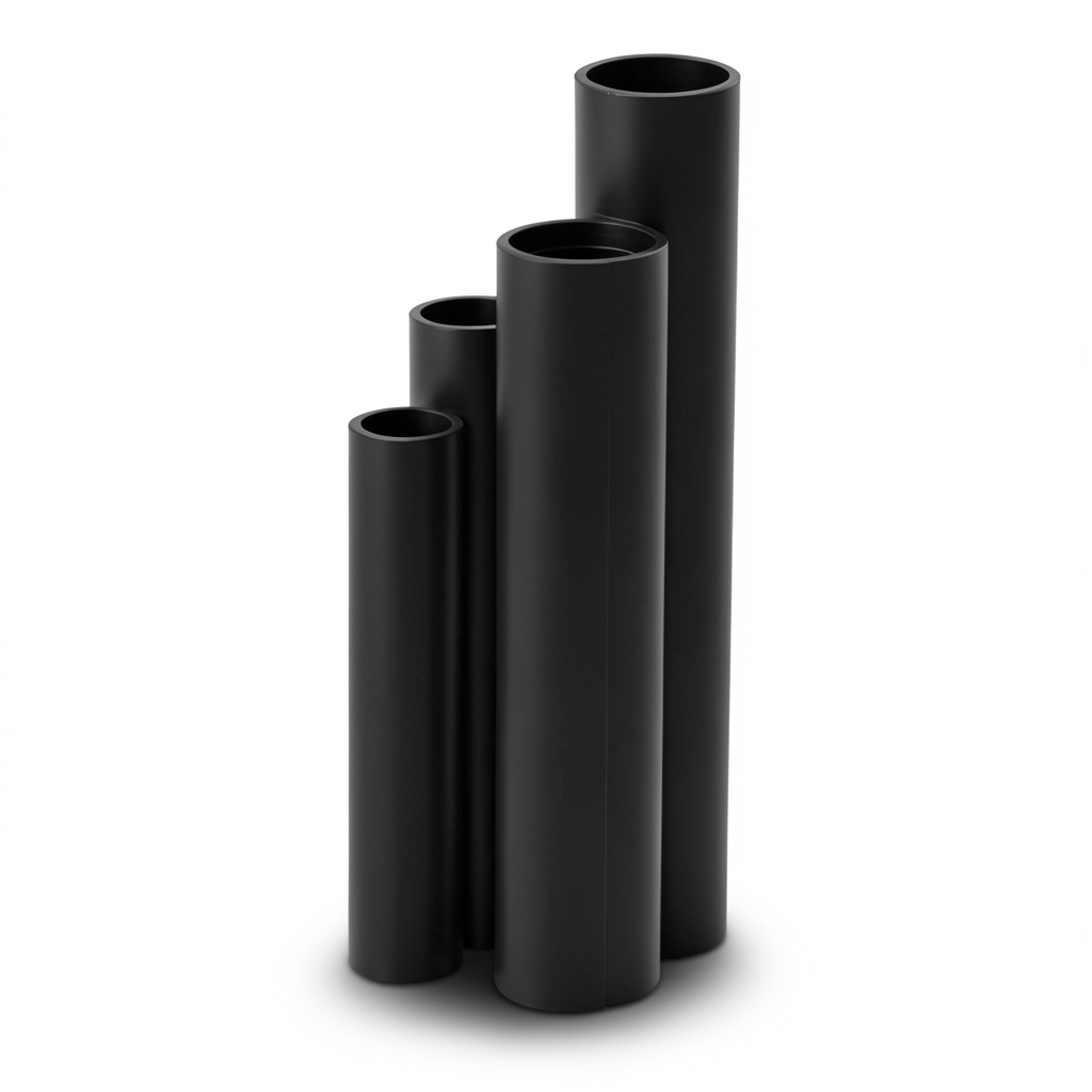 أنابيب HDPE SDR 5 قطر خارجي 180 مم سمك 36.1 مم لون أسود
