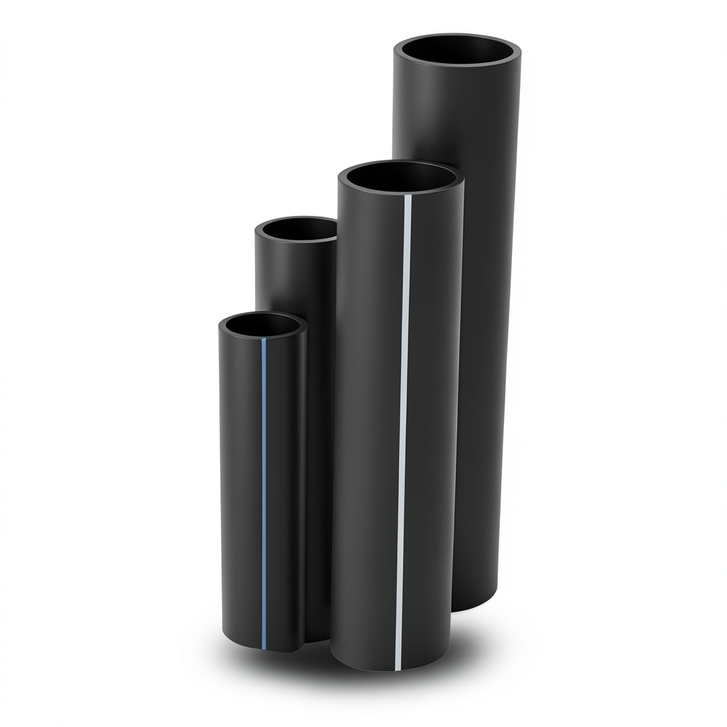 أنابيب HDPE SDR 5 قطر خارجي 280 مم سمك 56.2 مم لون أسود