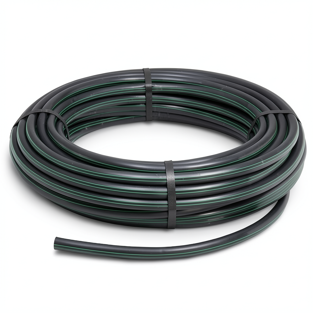 HDPE Coil Pipe Pressure 15.9 Bar PE 63 Size 20 mm SDR 7.4 Black