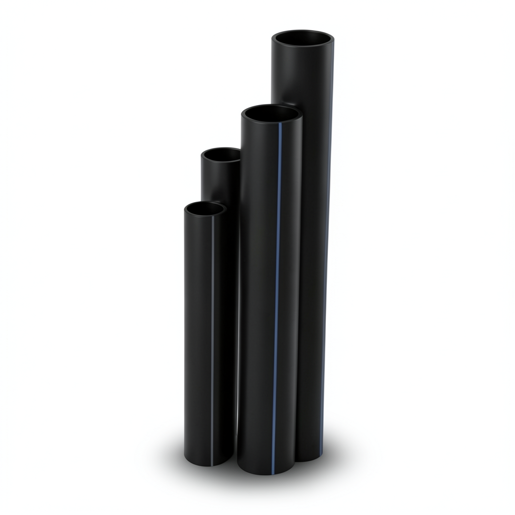أنابيب HDPE SDR 5 قطر خارجي 160 مم سمك 32.1 مم لون أسود