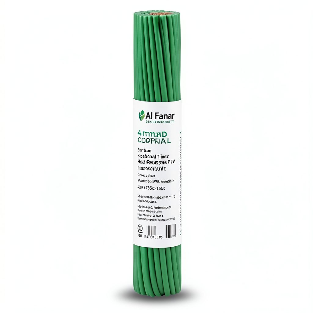 Stranded Copper Electrical Wire 4mm Heat Resistant PVC Insulation, 450/750V | Al Fanar