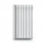 Italian striped wall Covering, size 10 m x 1.06 m, pale gray color, model 5445  