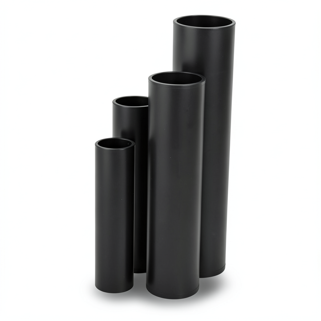 أنابيب HDPE SDR 5 قطر خارجي 250 مم سمك 50.1 مم لون أسود