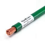 Copper Stranded Electric Wire 240 sq mm 450/750V, PVC Insulation, Green Color | Riyadh Cables