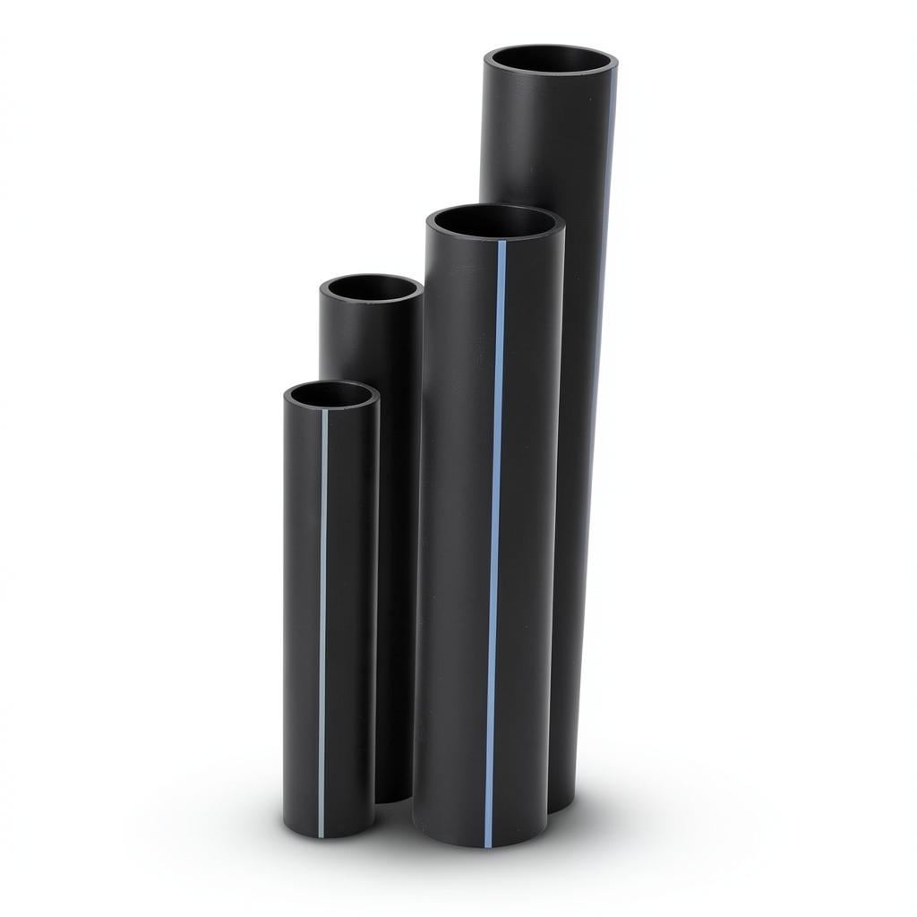 أنابيب HDPE نسبة الأبعاد القياسية 9 قطر خارجي 16 مم سمك 1.8 مم أسود