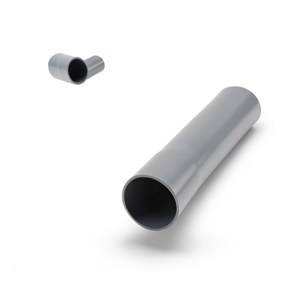 مواسير UPVC EPC 80 مقاس 4 إنش سمك 8.56 مم لون رمادي