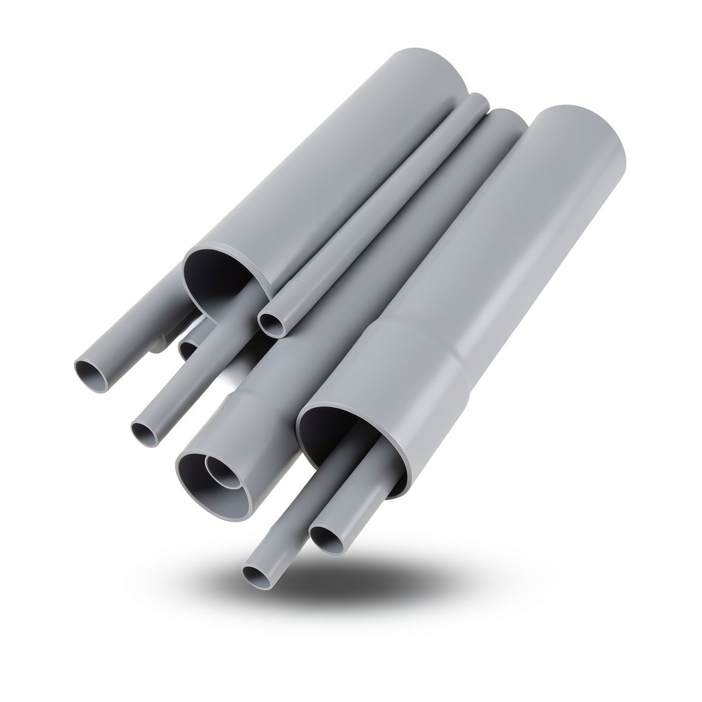 مواسير UPVC جدول 80 مقاس ¾ إنش سمك 3.91 مم لون رمادي