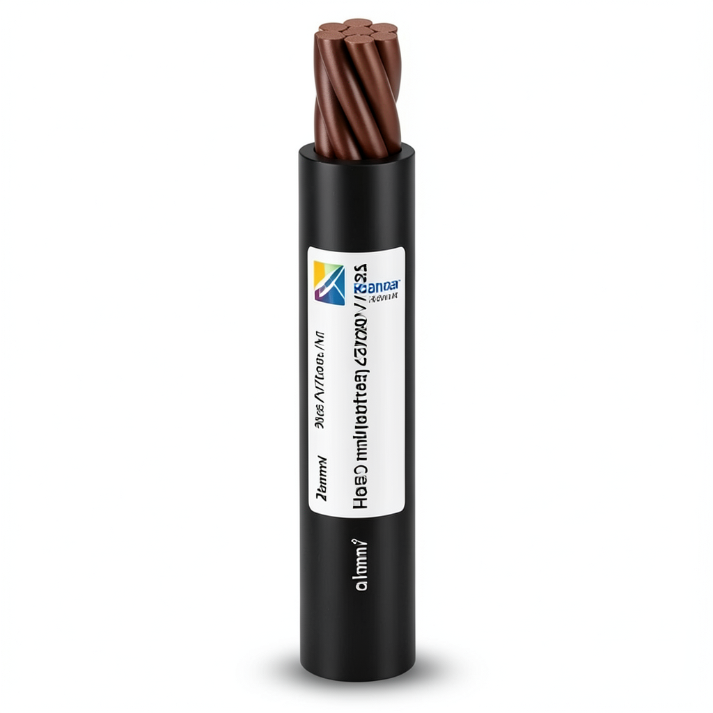 لفة سلك كهرباء مجدول نحاس عزل PVC مقاوم للحرارة، مقاس 25 mm، 450/750 فولت | شركة الفنار