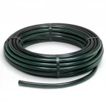HDPE Plastic Coil Pipe  Nominal Pressure 15.7 Bar [PE 63] OD 160 mm  SDR 6  Color Black with Green Stripes | Almona Factory