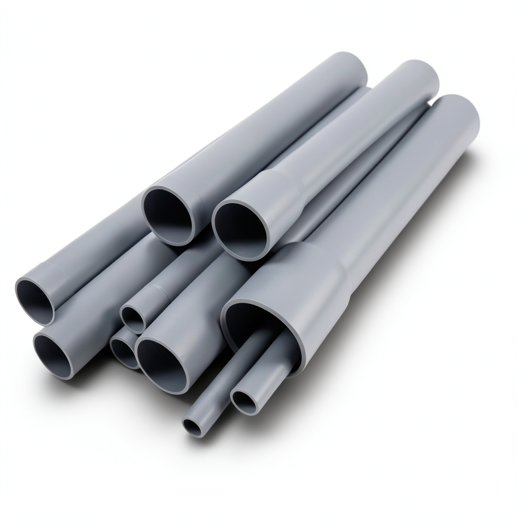 UPVC Pipes Schedule 80 ½ Inch Thickness 3.73 mm Gray