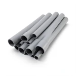 أنابيب UPVC جدول 80 مقاس 1 إنش سمك 4.55 مم لون رمادي