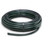 لفة أنابيب بلاستيك HDPE ضغط 4 بار PE 63، قطر خارجي 63 مم SDR 26 أسود مع خطوط خضراء