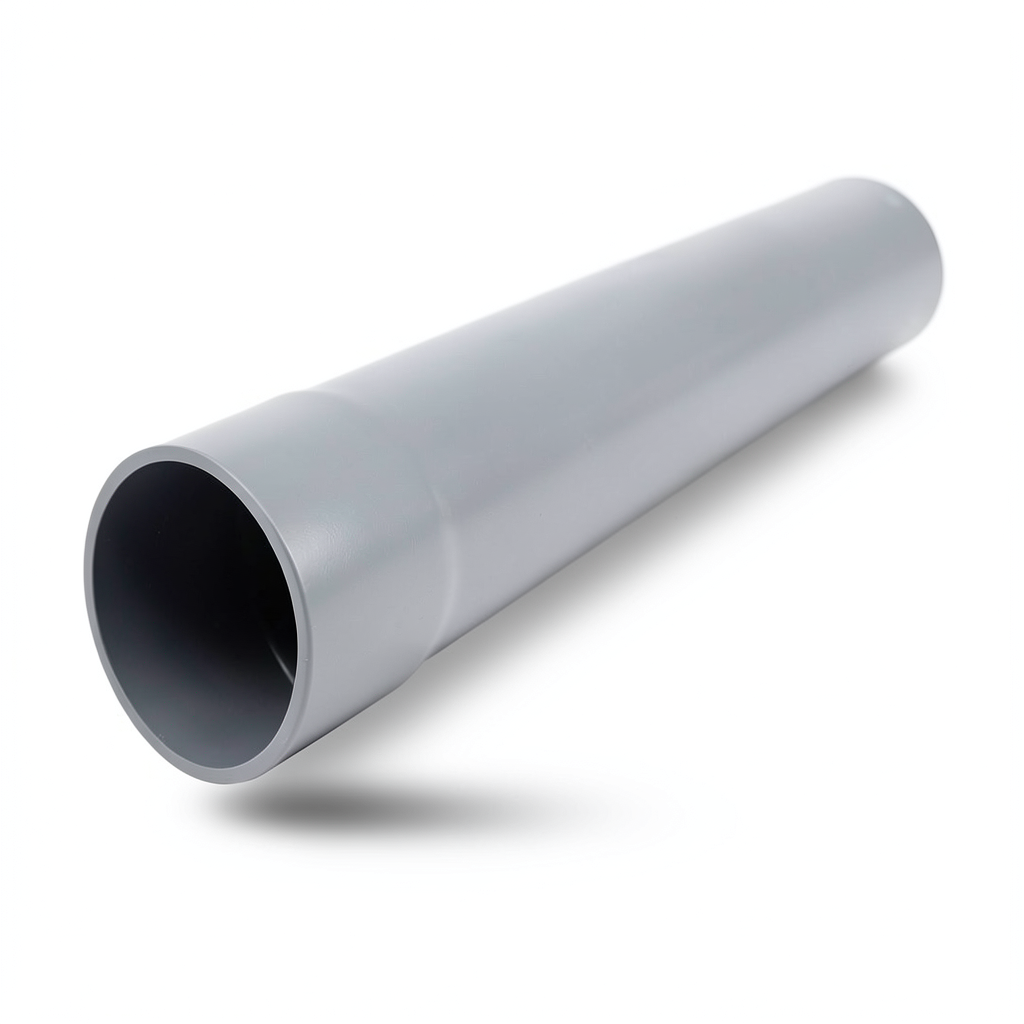 مواسير UPVC جدول 80 مقاس 3 إنش سمك 7.62 مم لون رمادي