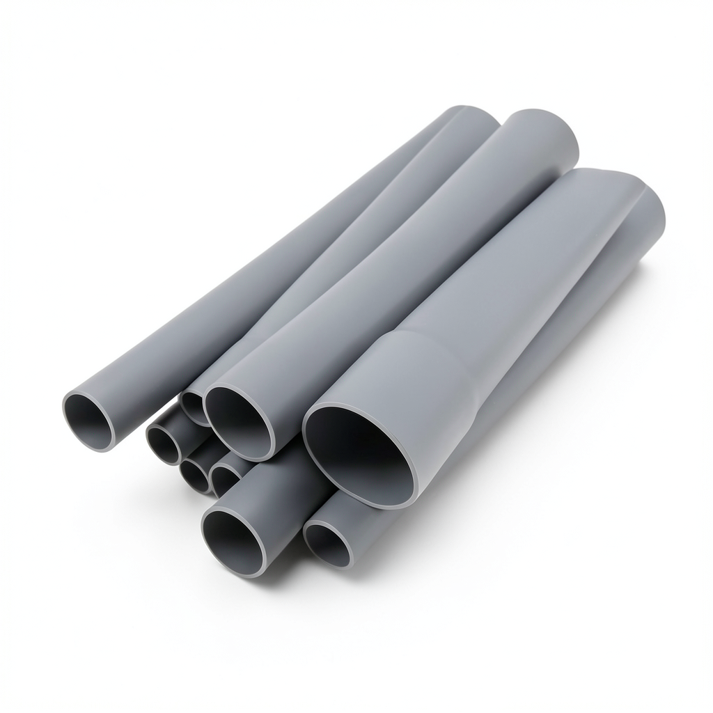 مواسير UPVC جدول 80 مقاس 2 إنش سمك 5.54 مم لون رمادي